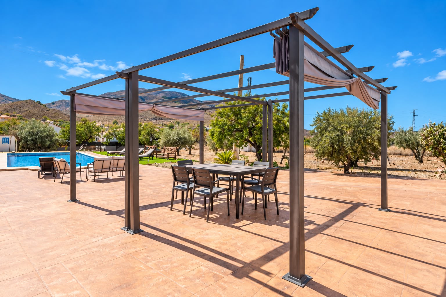 The terrace at Villa Milano