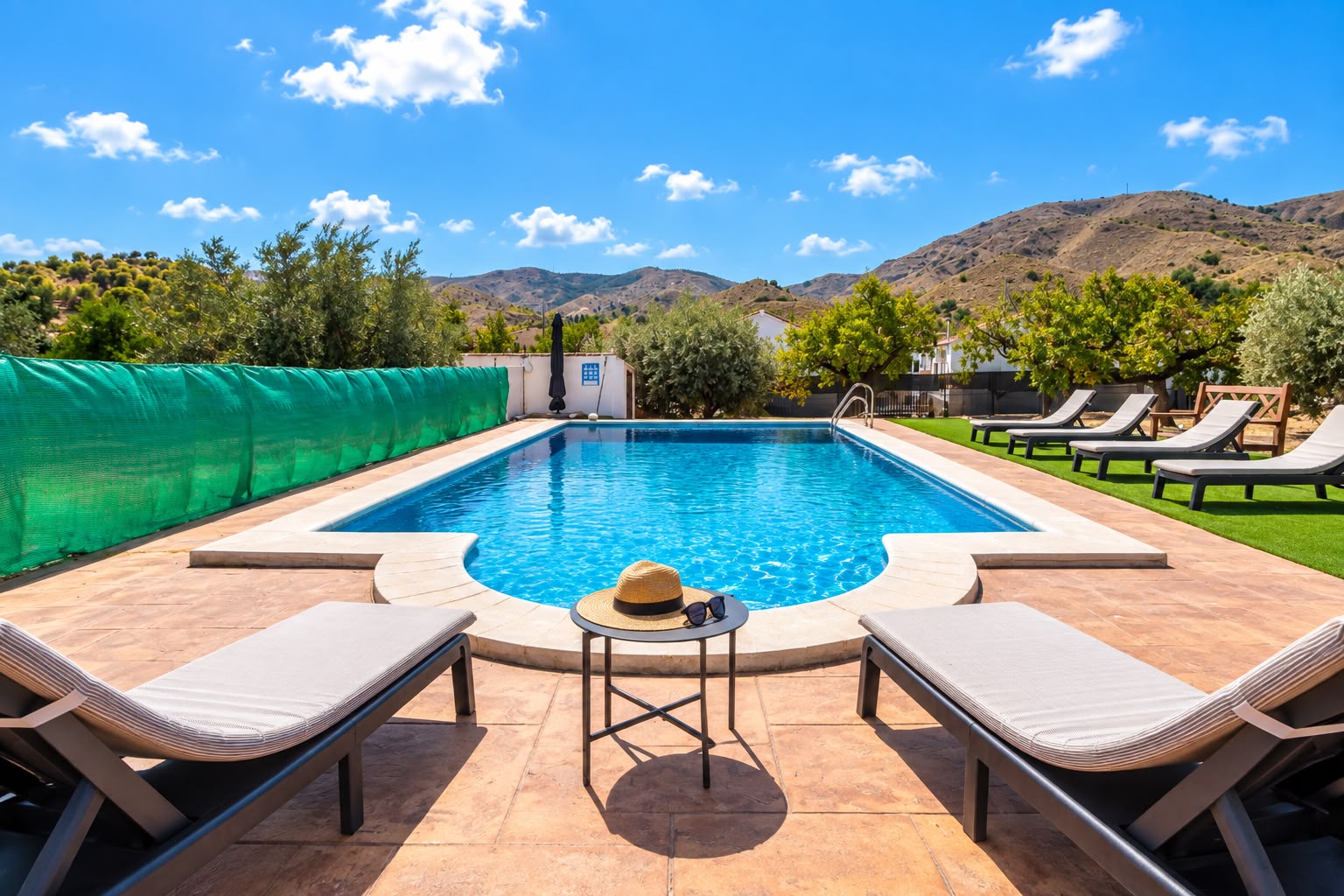 The private swimming pool at Villa Milano
